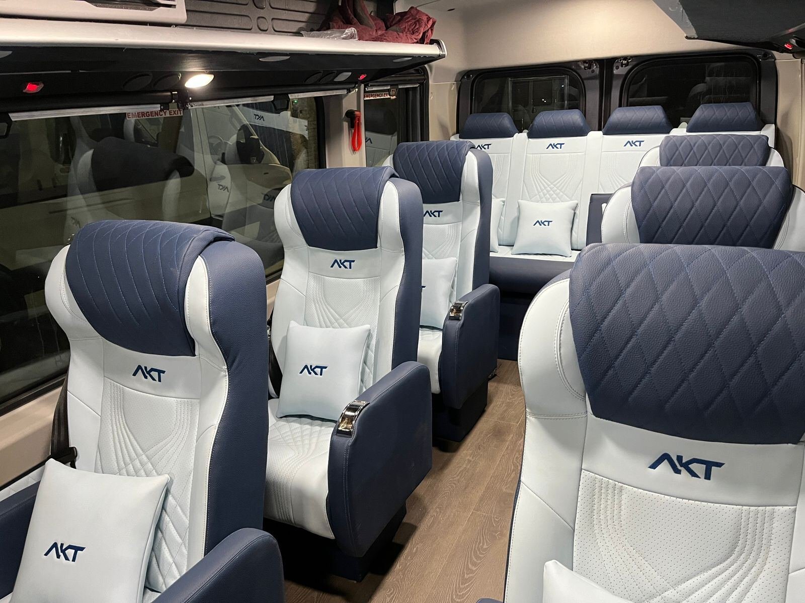 Tempo traveller premium interior seating